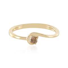 Anello in oro con Diamante Cioccolato I2