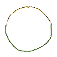 Collana in argento con Diopside Russo