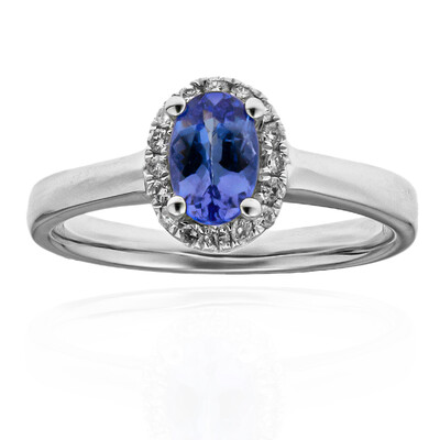 Anello in oro con Tanzanite AAA