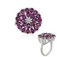 Anello in argento con Rodolite