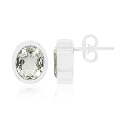 Orecchini in argento con Topazio Bianco (MONOSONO COLLECTION)