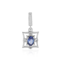 Ciondolo in argento con Zaffiro Ceylon Blu (non riscaldato)