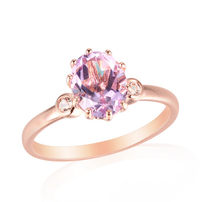 Anello in argento con Ametista Rose de France