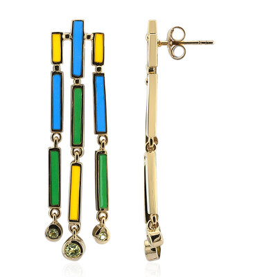 Orecchini in argento con Peridoto