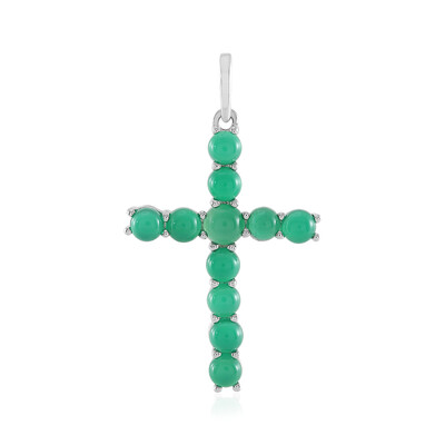 Ciondolo in argento con Onice Verde