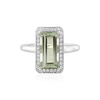 Anello in argento con Ametista Verde