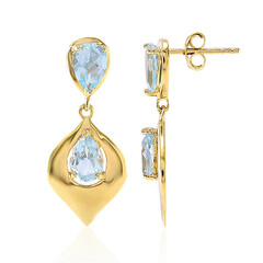Orecchini in argento con Topazio Blu Cielo