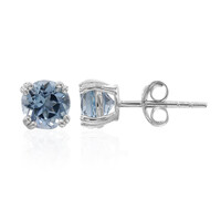 Orecchini in argento con Topazio Blu Cielo
