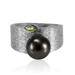 Anello in argento con Perla Tahitiana (TPC)