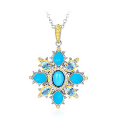 Collana in argento con Turchese Sleeping Beauty (Dallas Prince Designs)