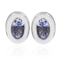 Orecchini in argento con Tanzanite (non riscaldata)