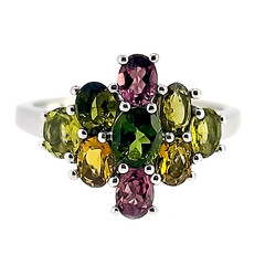 Anello in argento con Tormalina