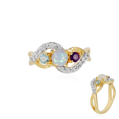 Anello in argento con Opale di Welo