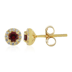 Orecchini in argento con Spinello Rosso