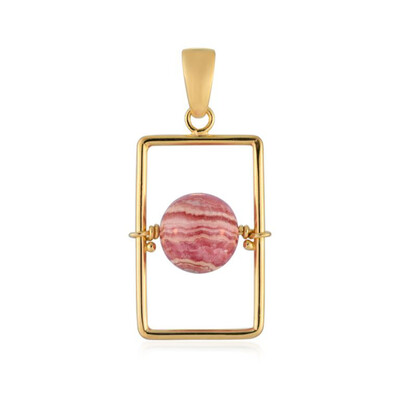 Ciondolo in argento con Rodocrosite