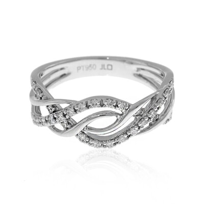 Anello in platino con Diamante Flawless (F) (LUCENT DIAMONDS)