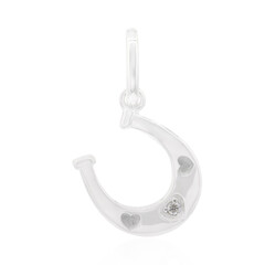 Ciondolo in argento con Diamante I1 (G)