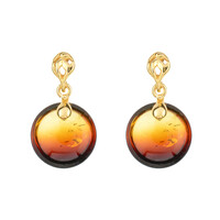 Orecchini in argento con Ambra Sunrise Baltica