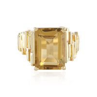 Anello in argento con Quarzo Champagne