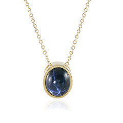 Collana in argento con Zaffiro Stellato Blu