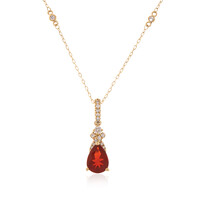 Collana in oro con Opale di Fuoco Messicano (CIRARI)