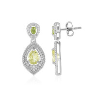 Orecchini in argento con Quarzo Limone