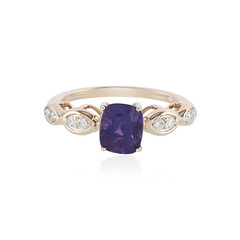 Anello in oro con Zaffiro Luc Yen (non riscaldato) (AMAYANI)