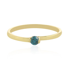 Anello in oro con Diamante Blu