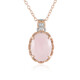 Collana in argento con Morganite Brasiliana (Gems en Vogue)