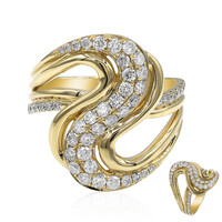 Anello in oro con Diamante I1 (H) (CIRARI)
