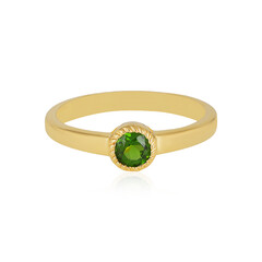 Anello in argento con Diopside Russo