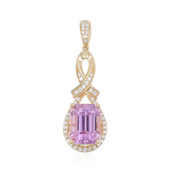 Ciondolo in oro con Kunzite Patroke (AMAYANI)