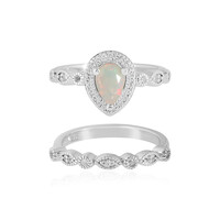 Anello in argento con Opale di Welo