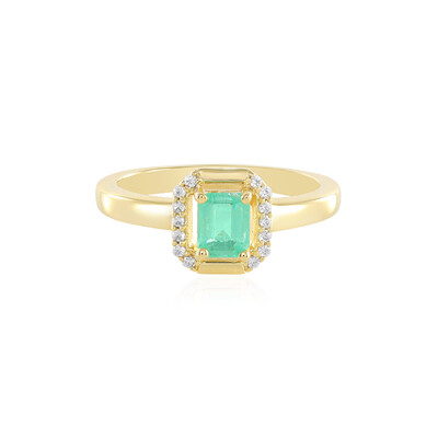 Anello in argento con Smeraldo Russo