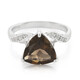 Anello in argento con Quarzo Fumè
