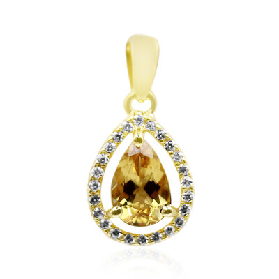 Ciondolo in argento con Scapolite Cognac
