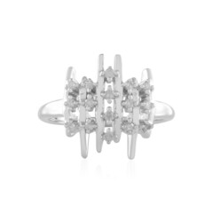 Anello in argento con Diamante I2 (H)