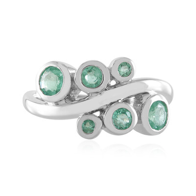 Anello in argento con Smeraldo Russo (de Melo)