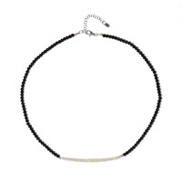Collana in argento con Spinello Nero