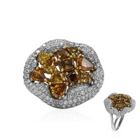 Anello in oro con Diamante Arancione SI2 (CIRARI)