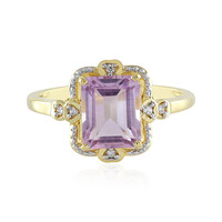 Anello in argento con Ametista Rose de France