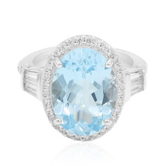 Anello in argento con Topazio Blu Cielo