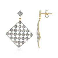 Orecchini in argento con Diamante I2 (J)
