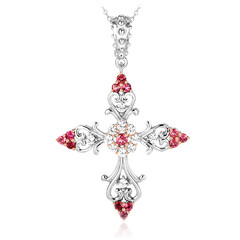 Collana in argento con Tormalina Rosa (Dallas Prince Designs)