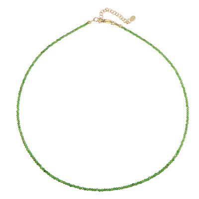 Collana in argento con Diopside Russo