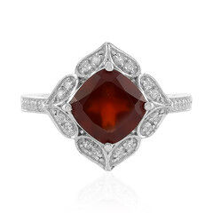 Anello in argento con Granato Essonite