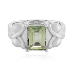 Anello in argento con Ametista Verde
