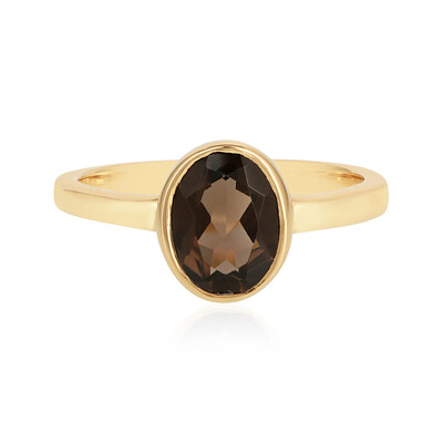 Anello in argento con Quarzo Fumè