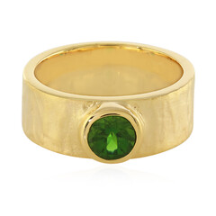 Anello in argento con Diopside Russo