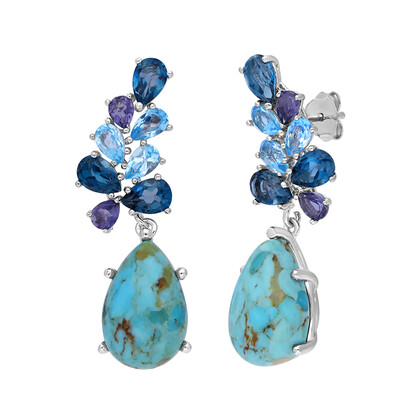 Orecchini in argento con Turchese